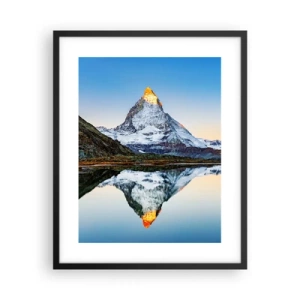 Plagát v čiernom ráme - Dva svety - 40x50 cm