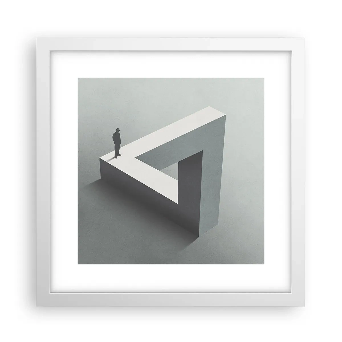 Plagát v bielom ráme - A predsa je to možné - 30x30 cm