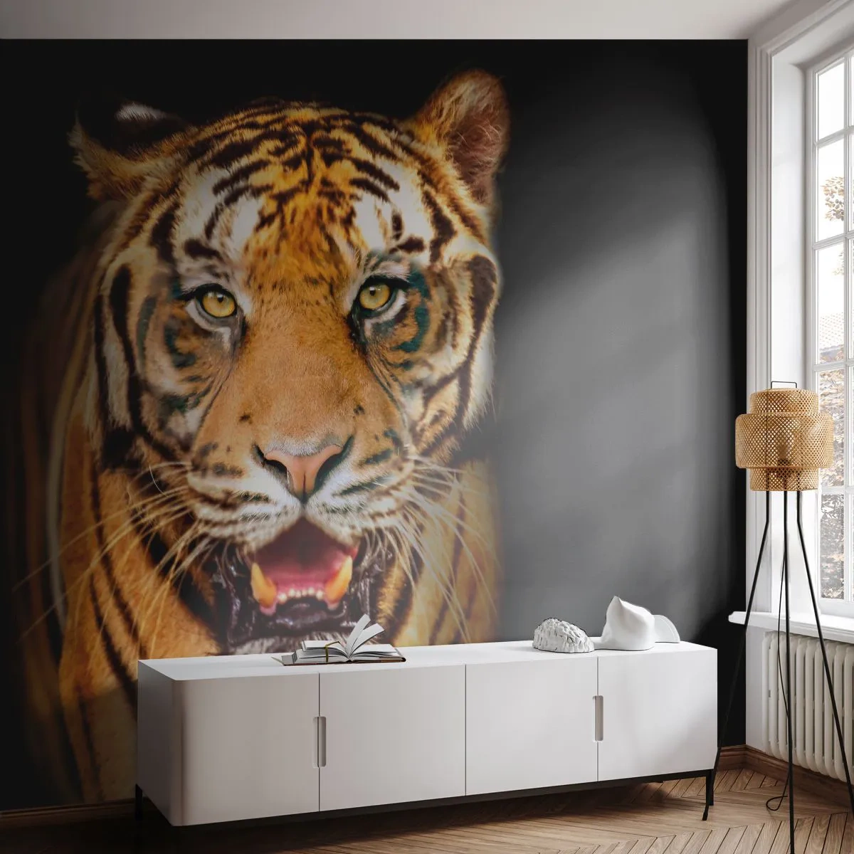 Fototapeta Premium Canvas - Divokosť v srdci - Zvieratá, Tiger, Predátor - 400x280 cm