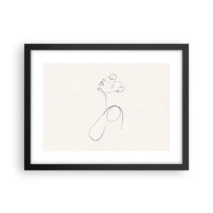 Plagát v čiernom ráme - Zamotaná v snoch - 40x30 cm