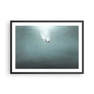 Plagát v čiernom ráme - V objatí oceánu - 70x50 cm