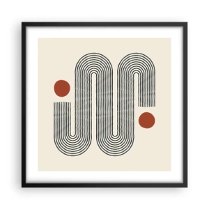 Plagát v čiernom ráme - Od začiatku do konca - 50x50 cm