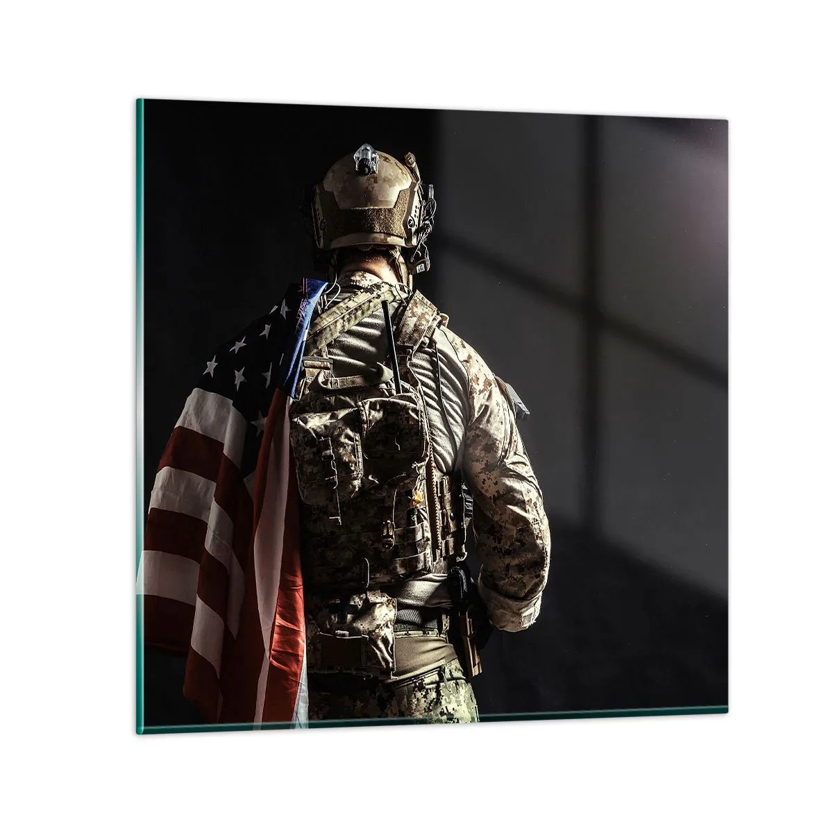 Obraz na skle - Práve preto - 70x70 cm