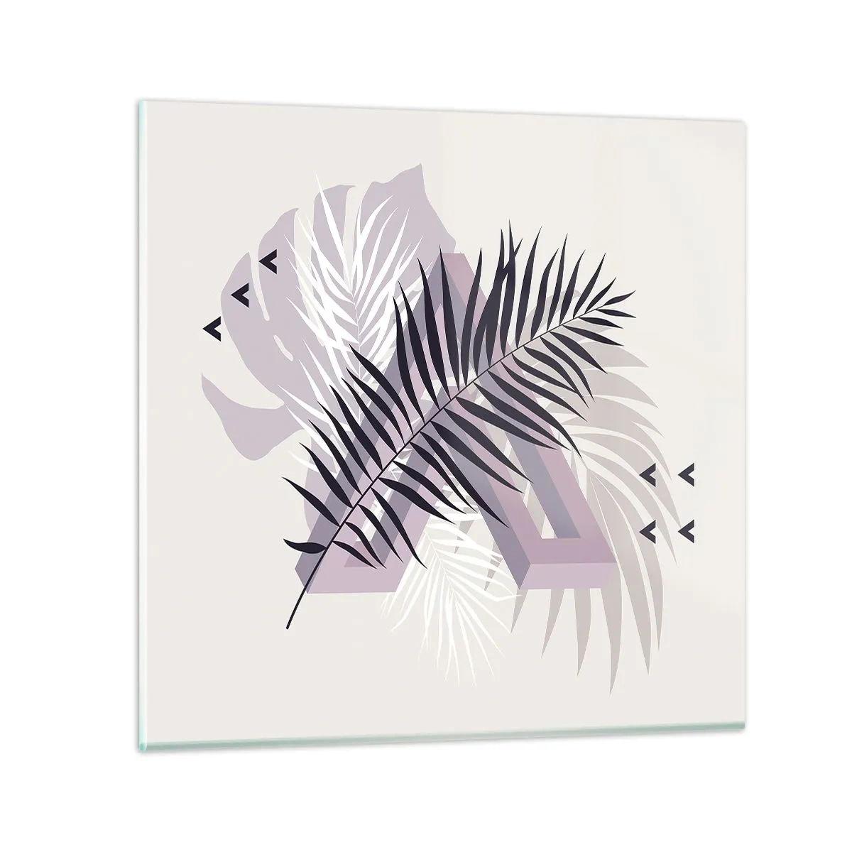 Obraz na skle - Tieň tieňa - 40x40 cm