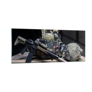 Obraz na skle - Pohov! - 100x40 cm