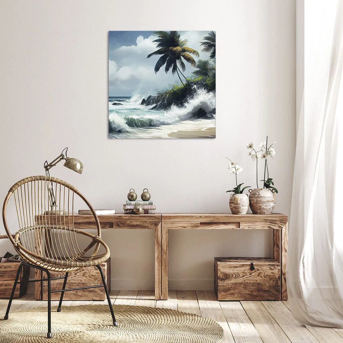 Obraz na plátne - Na tropickom pobreží - 30x30 cm