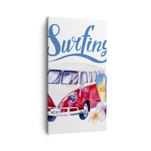 Obraz na plátne - Uhorka - klasika pre surferov - 45x80 cm