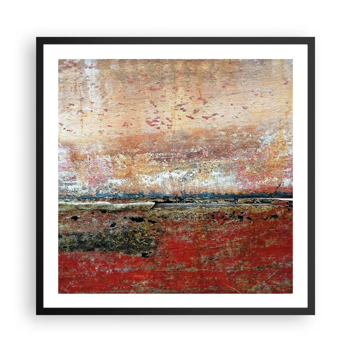 Plagát v čiernom ráme - Možno je to more - 60x60 cm