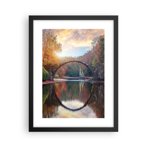 Plagát v čiernom ráme - Za zrkadlom - 30x40 cm