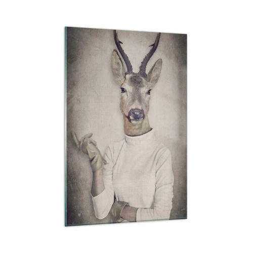 Obraz na skle - Nech prehovoria gestá - 80x120 cm