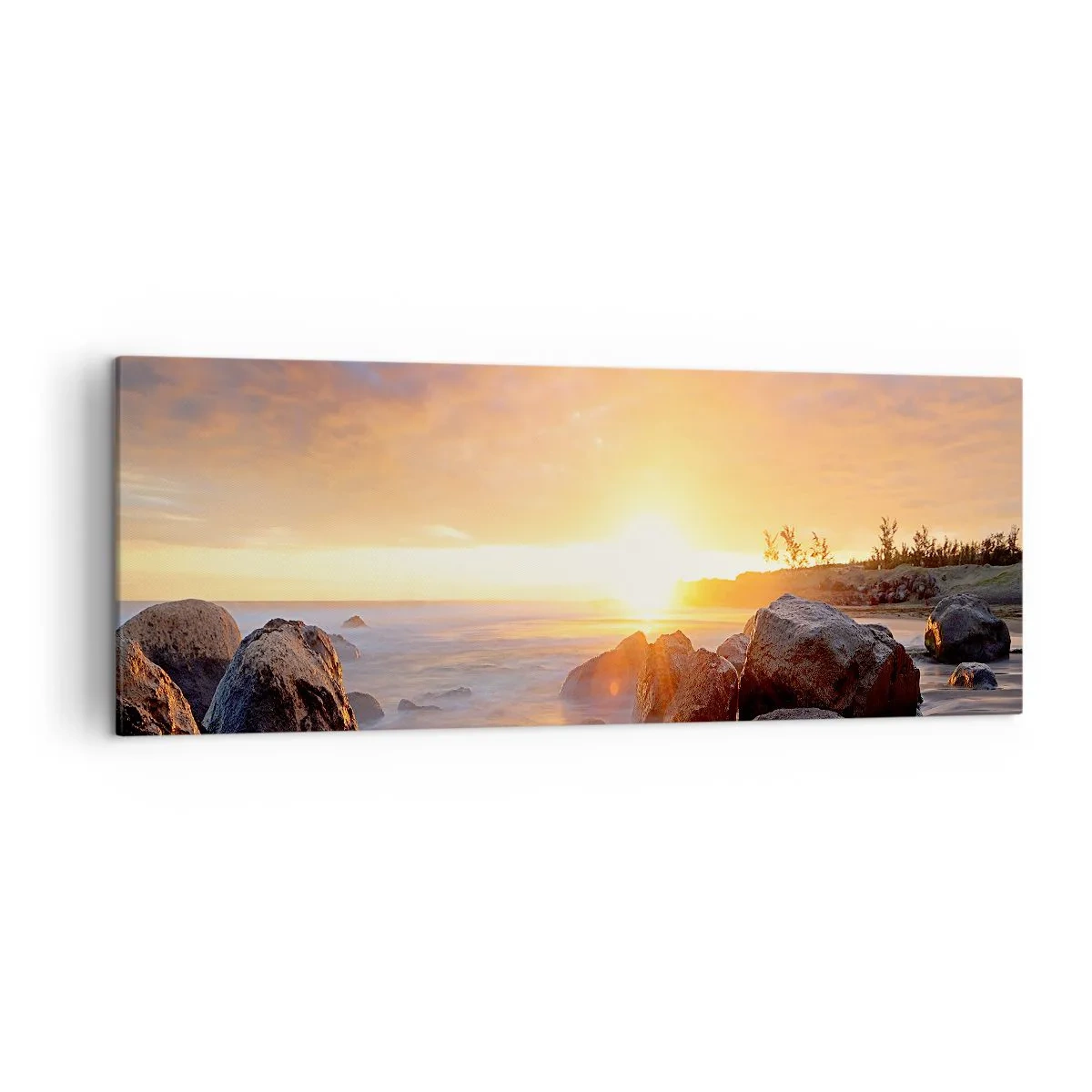 Obraz na plátne - Svetlý večerný vánok - 140x50 cm