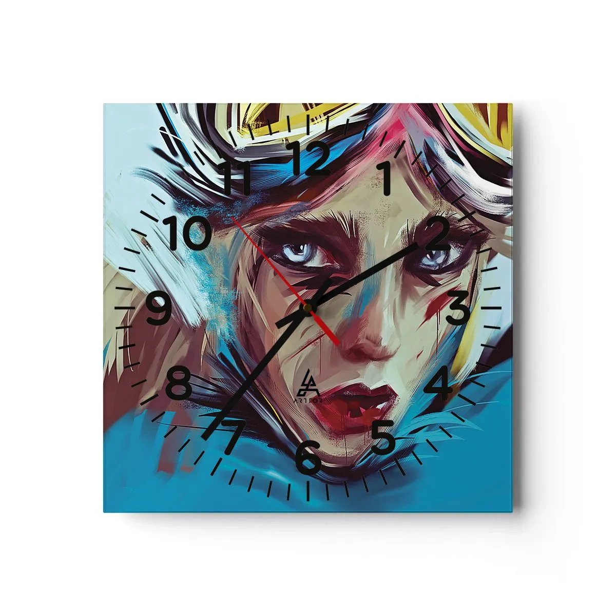 Nástenné hodiny - Silničná bojovníčka - 30x30 cm