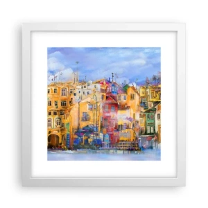 Plagát v bielom ráme - Sme spolu - 30x30 cm