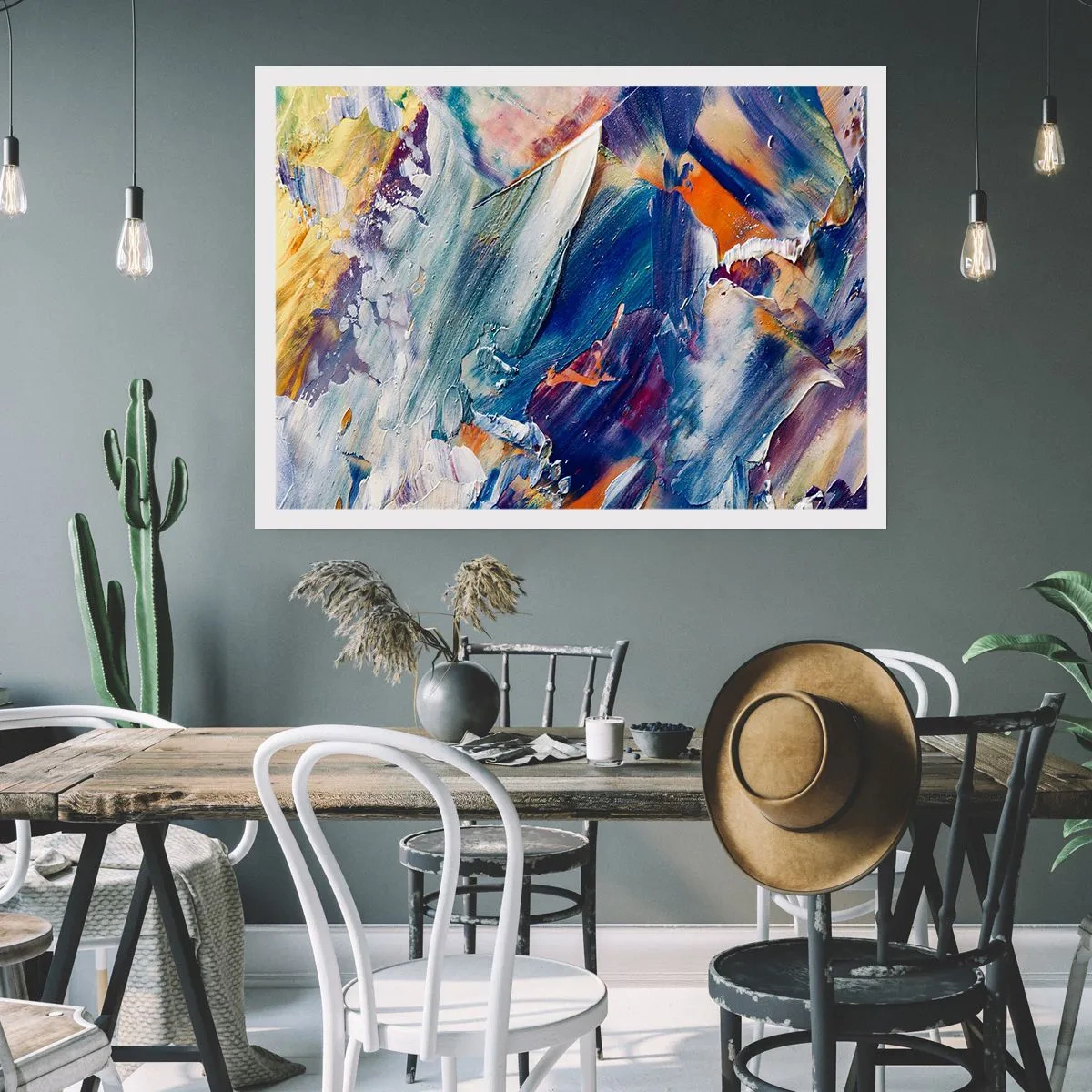 Plagát - Chaos farieb - 70x50 cm