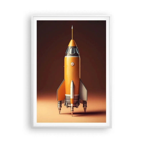 Plagát v bielom ráme - Začína to snom - 70x100 cm