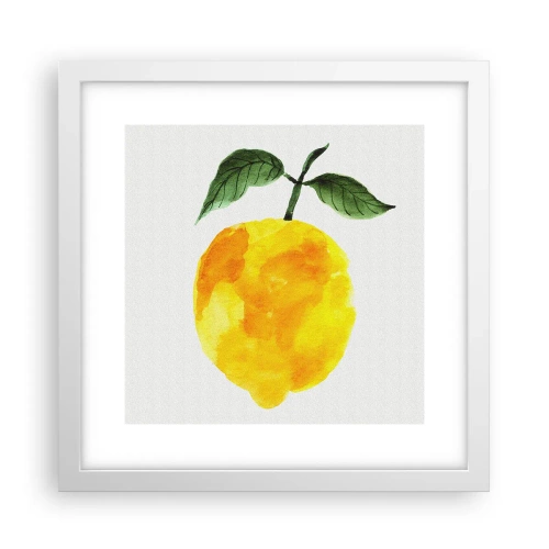 Plagát v bielom ráme - Ako spoznať chuť slnka - 30x30 cm