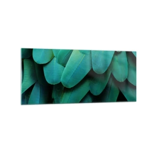 Obraz na skle - Presnosť papagájovej povahy - 120x50 cm