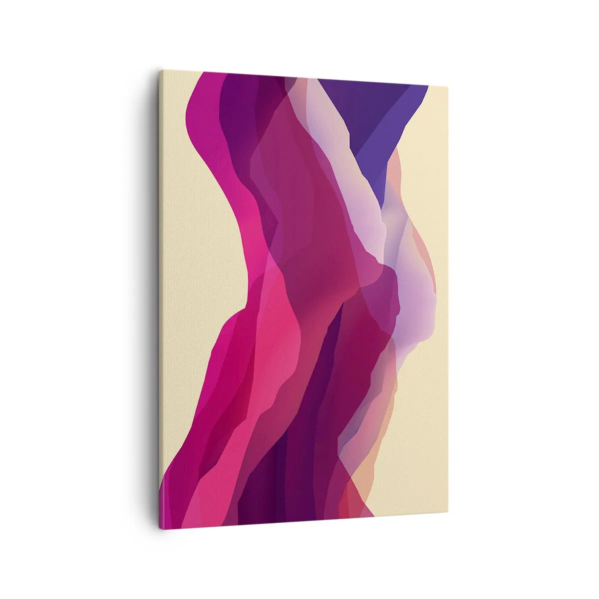 Obraz na plátne - Fialové vlny - 50x70 cm