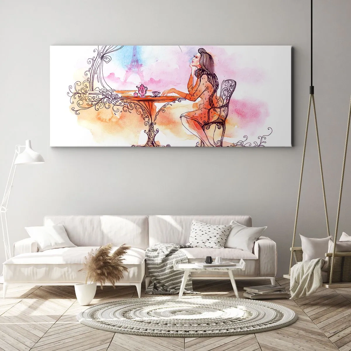 Obraz na plátne - Parížska elegancia - 140x50 cm