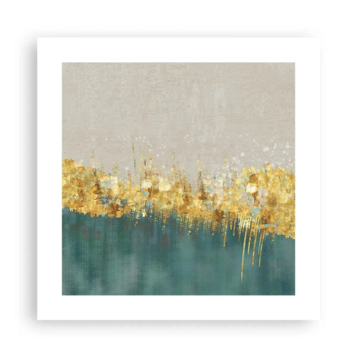 Plagát - Zlatá hranica - 40x40 cm