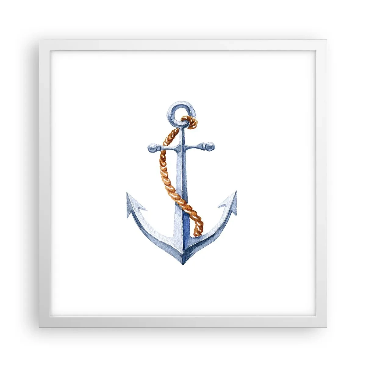 Plagát v bielom ráme - Ahoj, dobrodružstvo! - 40x40 cm