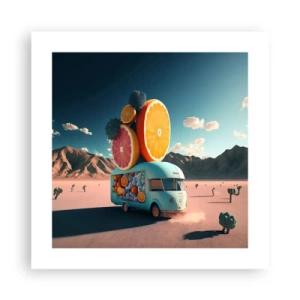 Plagát - Chuť prázdnin - 40x40 cm