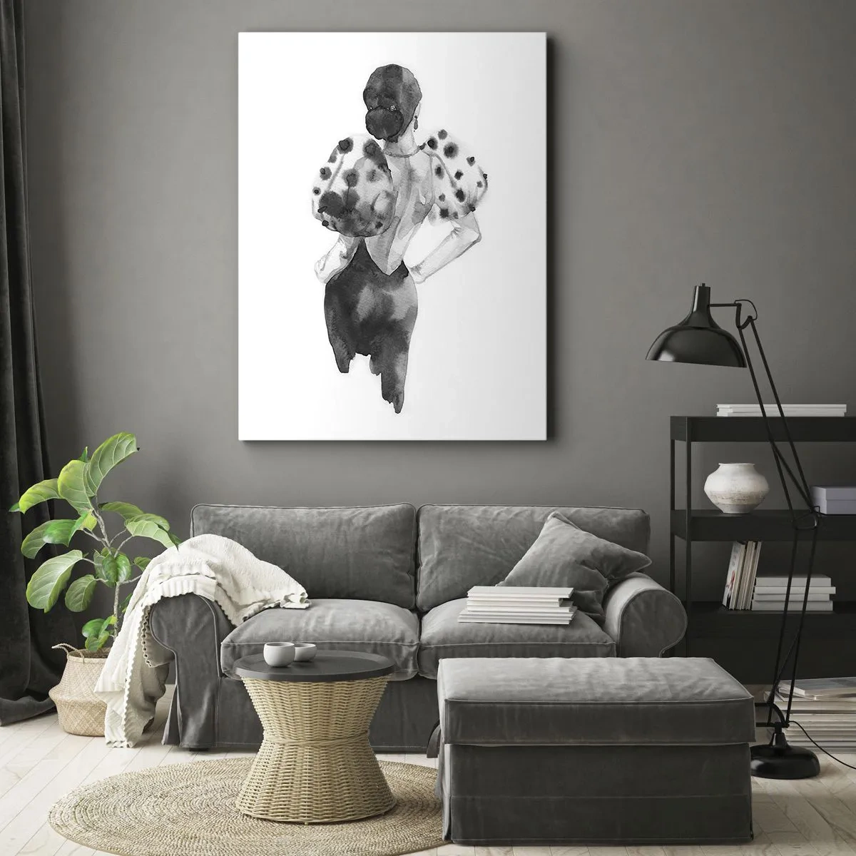 Obraz na plátne - Prešla hneď vedľa - 70x100 cm