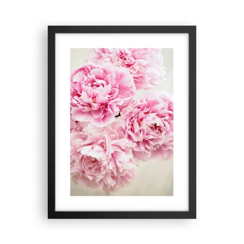 Plagát v čiernom ráme - V ružovom prepychu - 30x40 cm