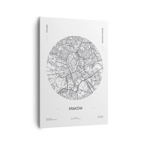 Obraz na plátne - Anatómia Krakova - 70x100 cm