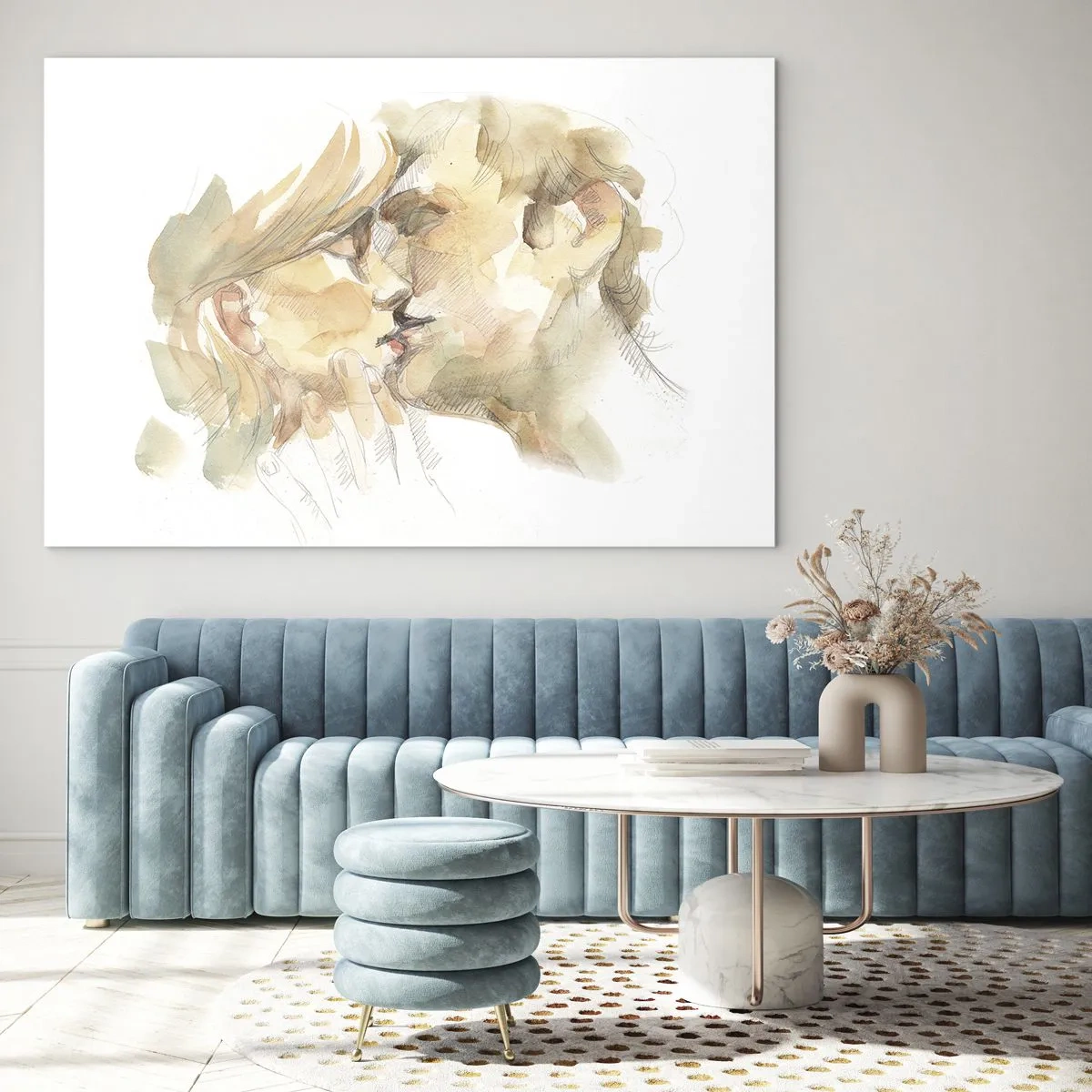 Obraz na skle - Nájdená polovica? - 100x70 cm