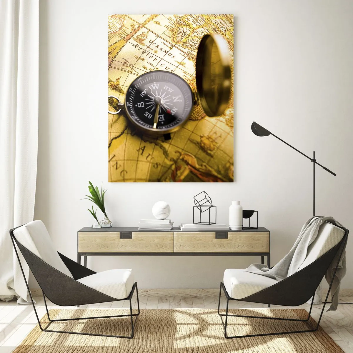 Obraz na skle - Čo tak na koniec sveta? - 50x70 cm