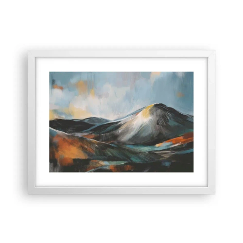 Plagát v bielom ráme - Surové a krásne - 40x30 cm