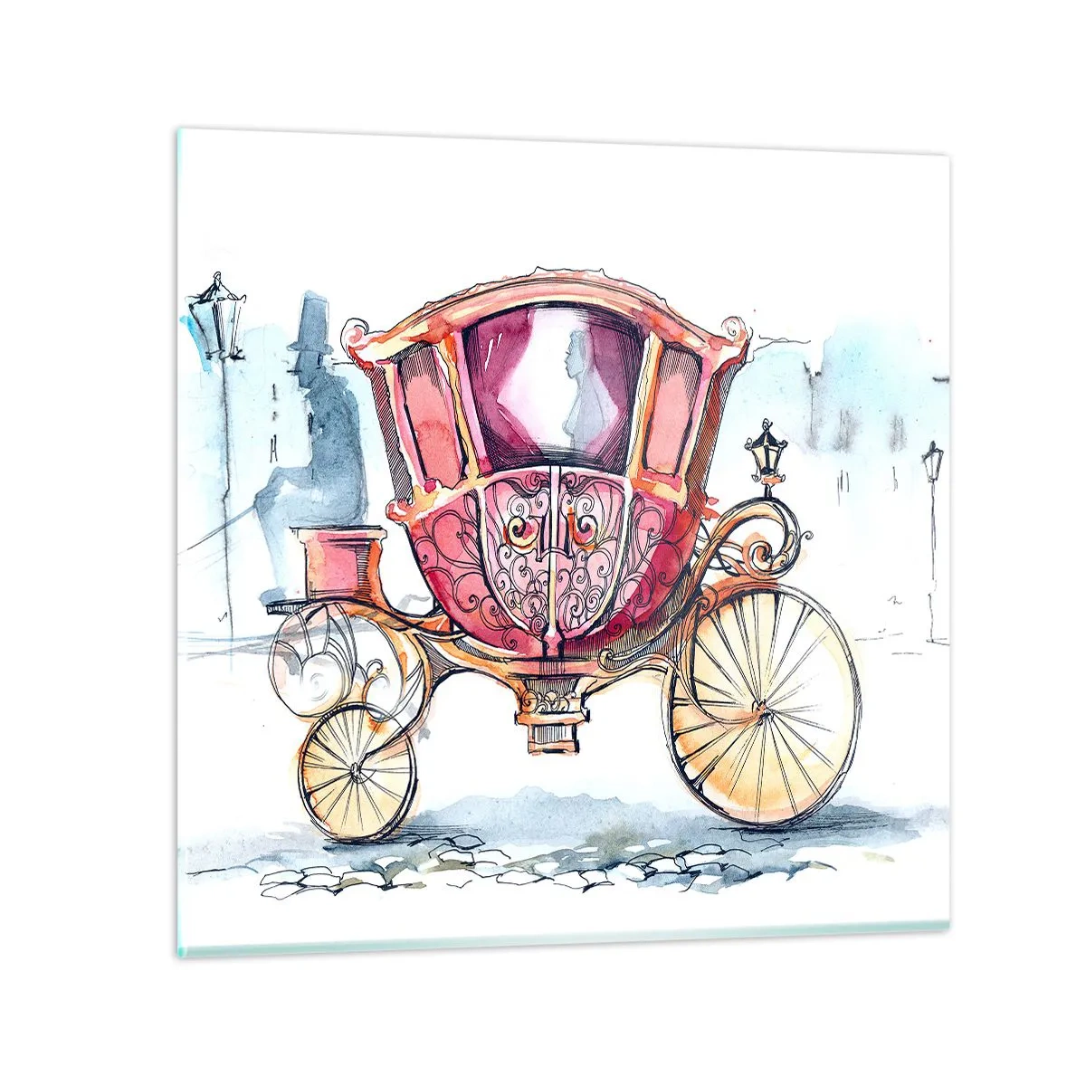 Obraz na skle - Na svadbu alebo na ples? - 40x40 cm