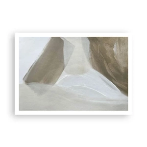 Plagát - Vlna bielej - 100x70 cm