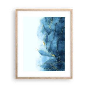 Plagát v ráme zo svetlého duba - Blankyt v zlate - 40x50 cm