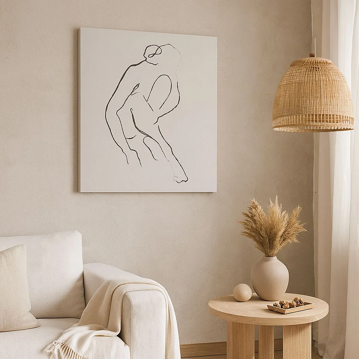 Obraz na plátne - Intímna skica - 30x30 cm