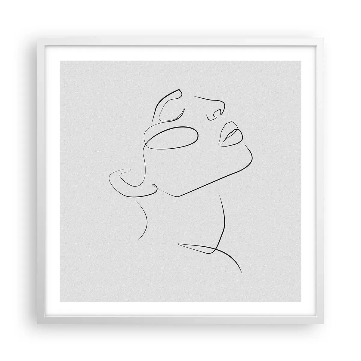 Plagát v bielom ráme - Meandre sna - 60x60 cm