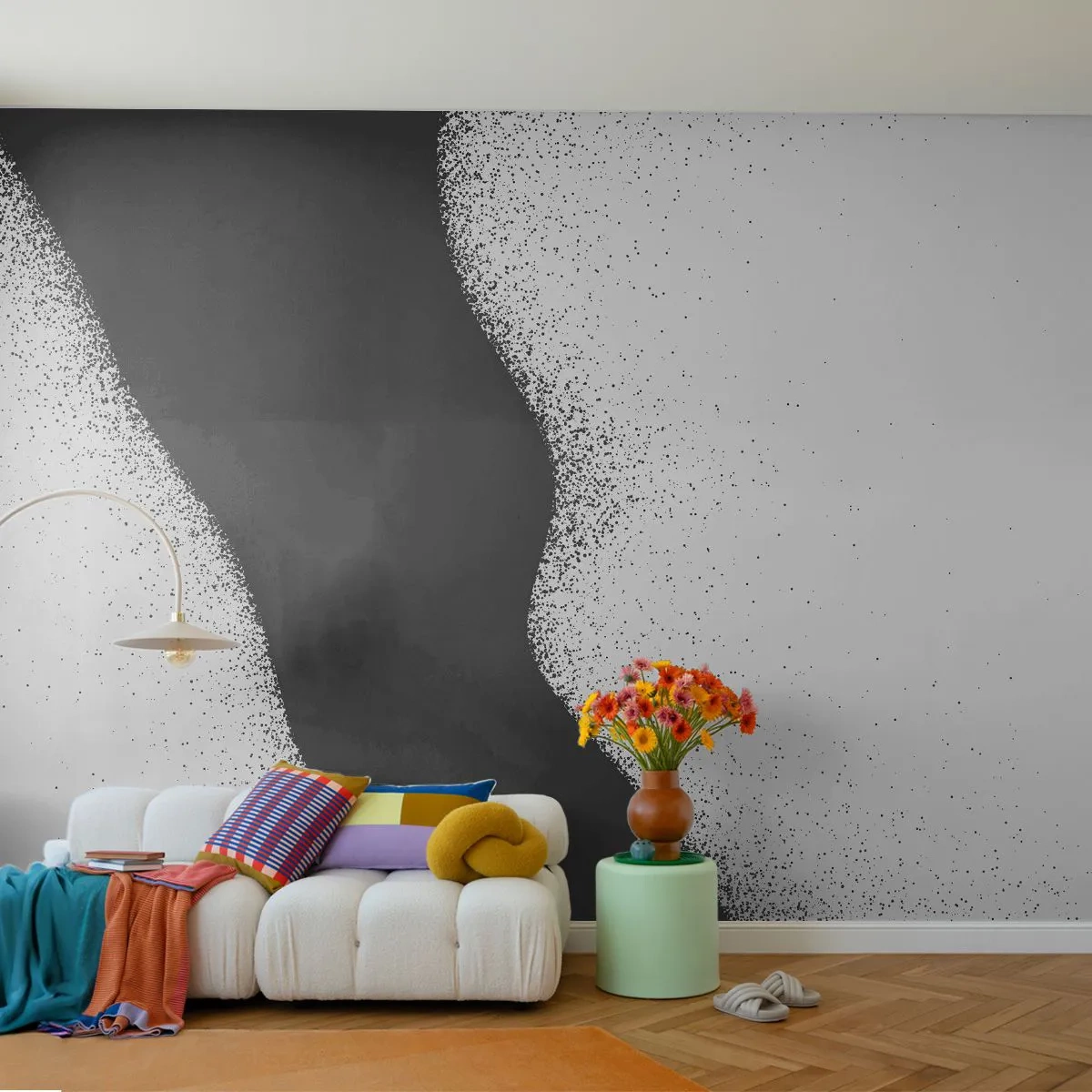 Fototapeta Premium Sand - Plynulá rovnováha - Abstrakcia, Kus, Minimalizmus - 350x256 cm