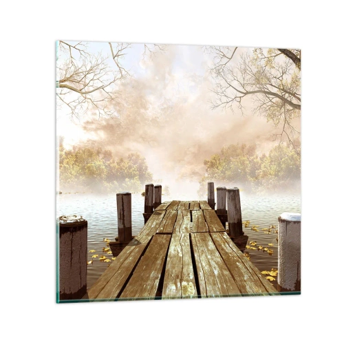 Obraz na skle - Jemný smútok jesene - 60x60 cm