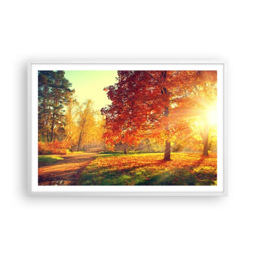 Plagát v bielom ráme - Červené je krásne - 91x61 cm