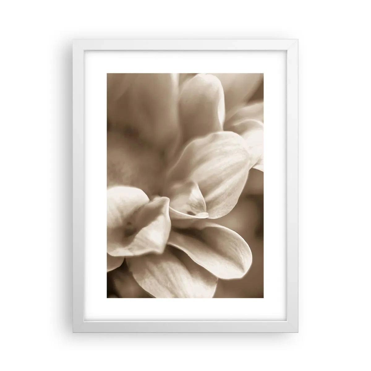 Plagát v bielom ráme - Nežné ako úsmev - 30x40 cm