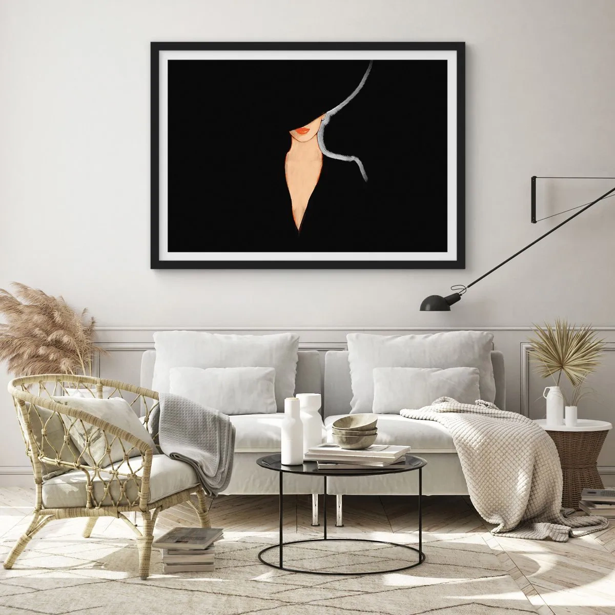 Plagát v čiernom ráme - Elegancia a štýl - 40x30 cm