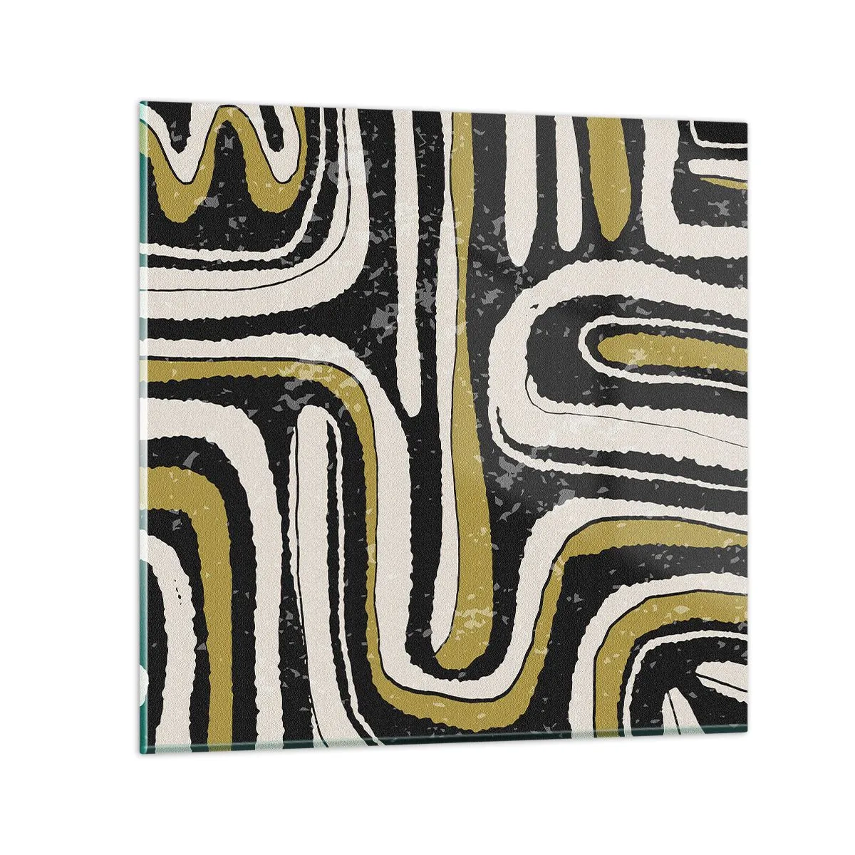 Obraz na skle - Kompozícia: trakty a uličky - 30x30 cm