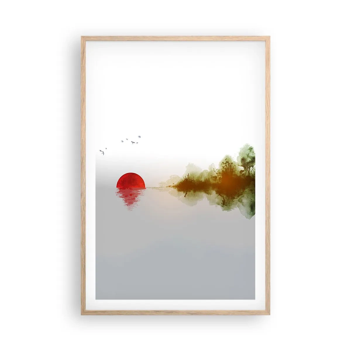 Plagát v ráme zo svetlého duba - Prísľub pokoja - 61x91 cm