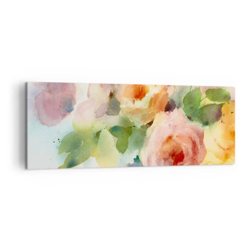 Obraz na plátne - Jemné ako akvarel - 140x50 cm