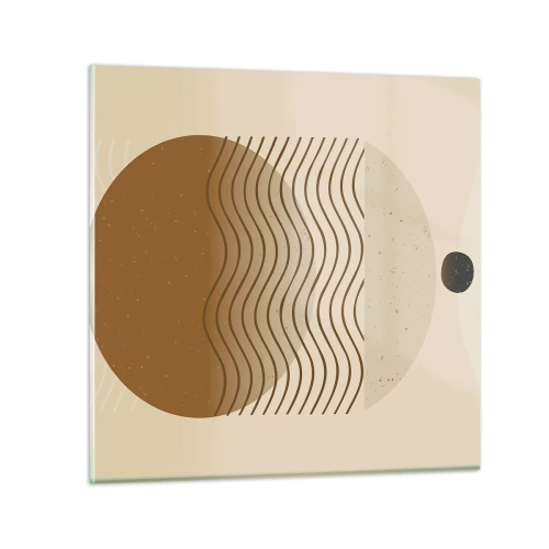 Obraz na skle - O pôvode geometrických obrazcov - 40x40 cm