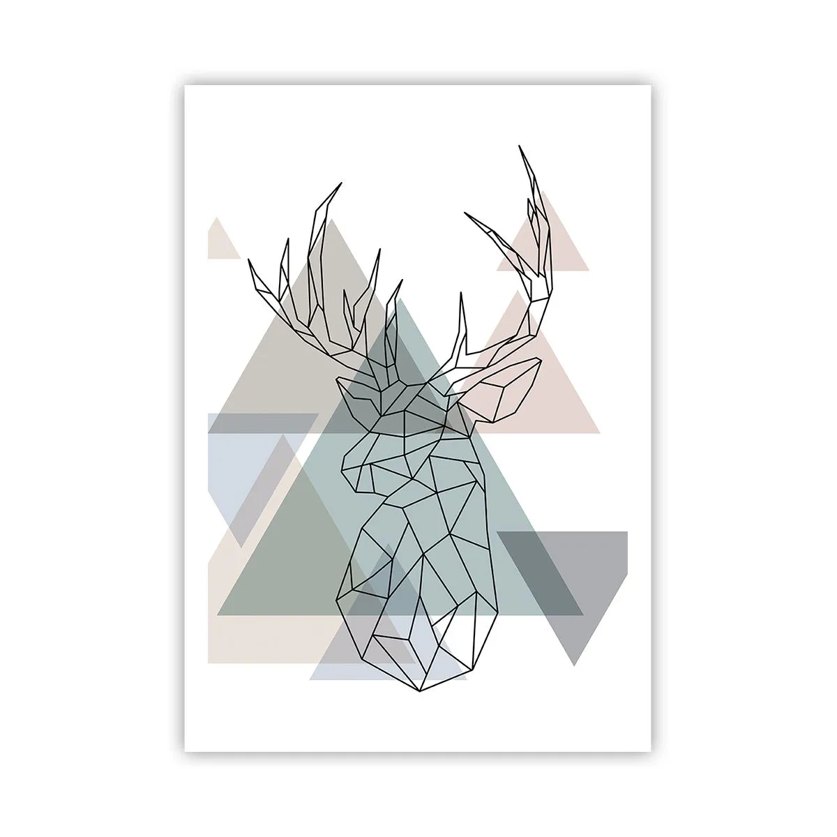 Plagát - V geometrickom lese - 70x100 cm