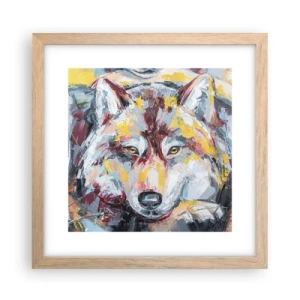 Plagát v ráme zo svetlého duba - Pokoj medzi blízkymi - 30x30 cm