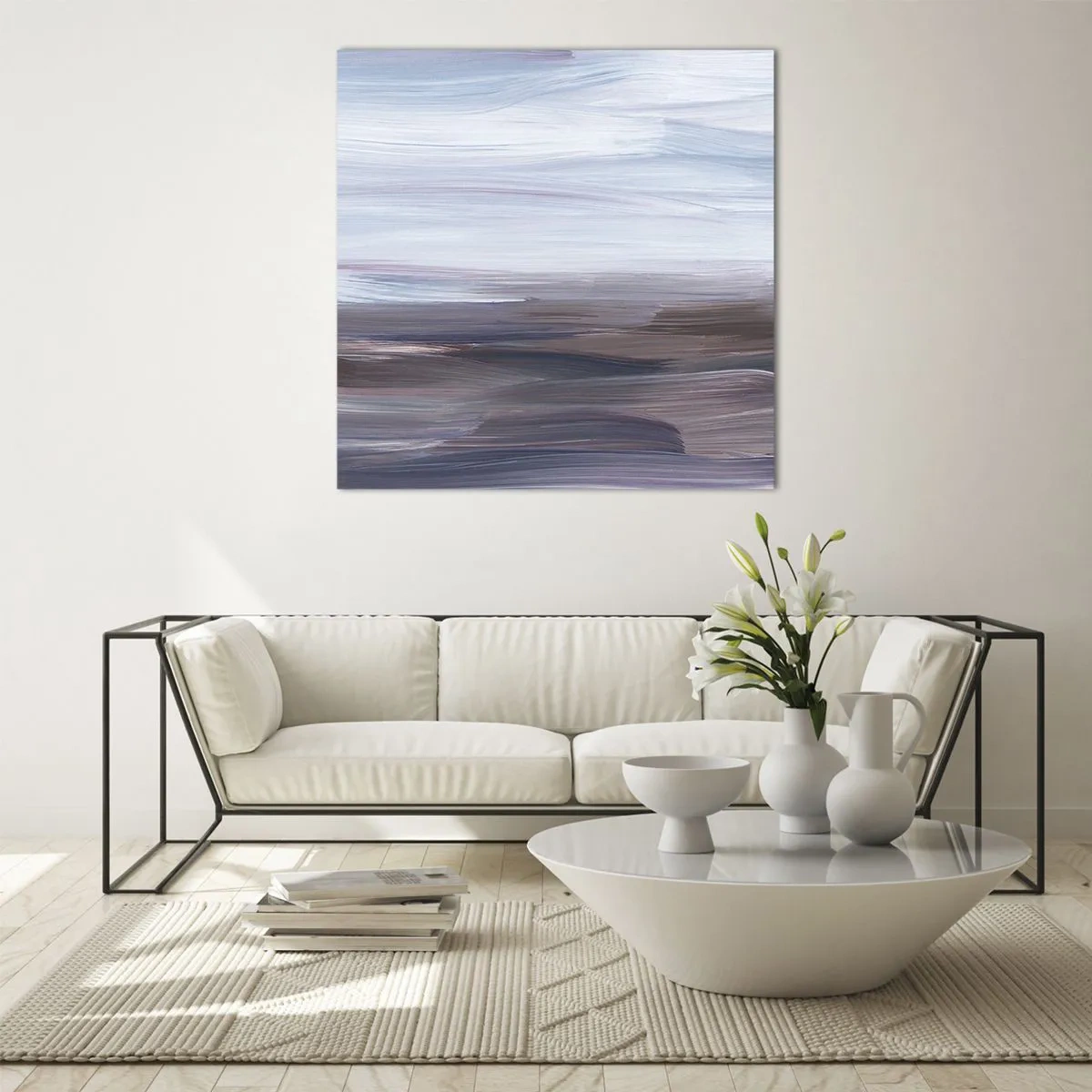 Obraz na skle - Živly: voda - 60x60 cm