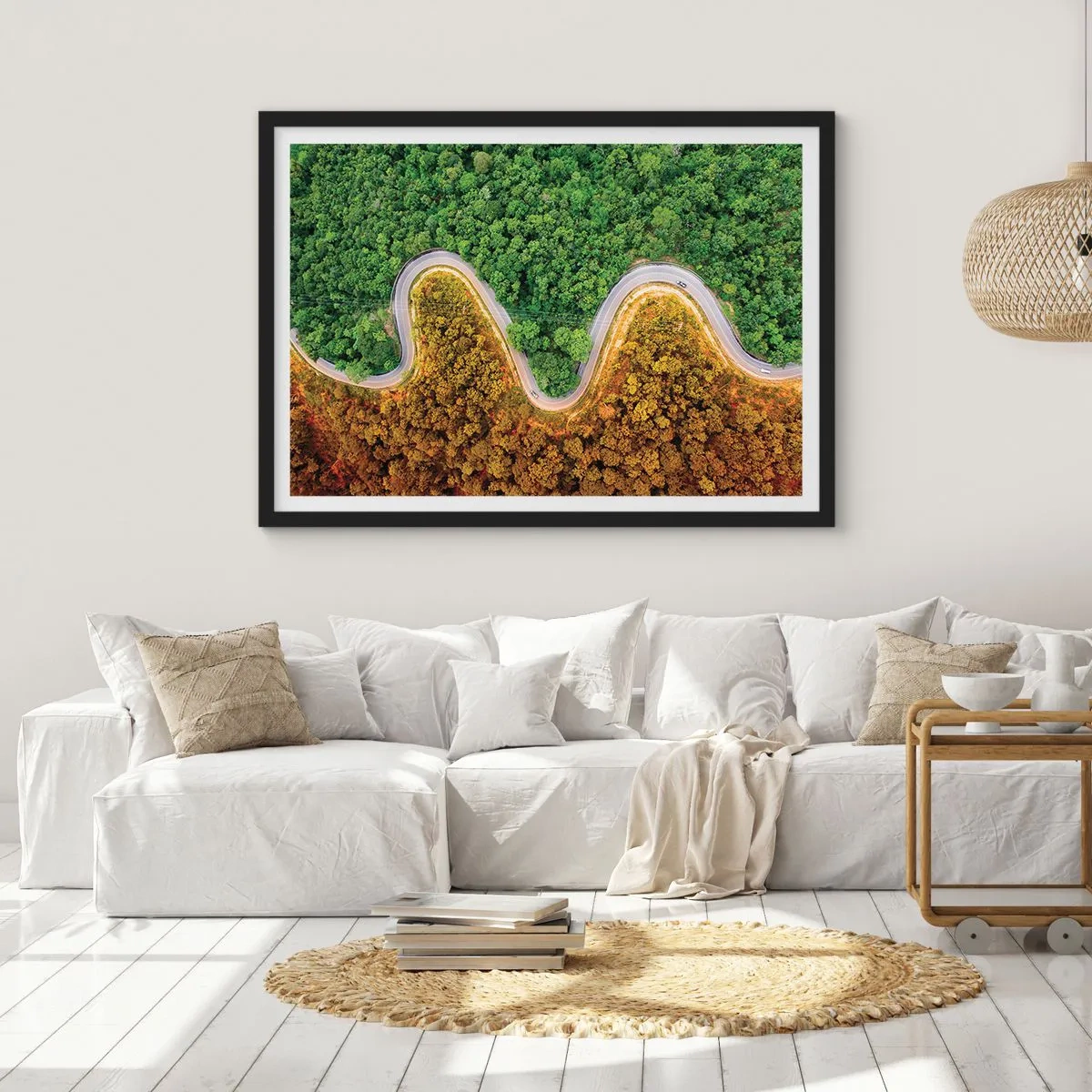Plagát v čiernom ráme - Hranice a prelomy - 70x50 cm